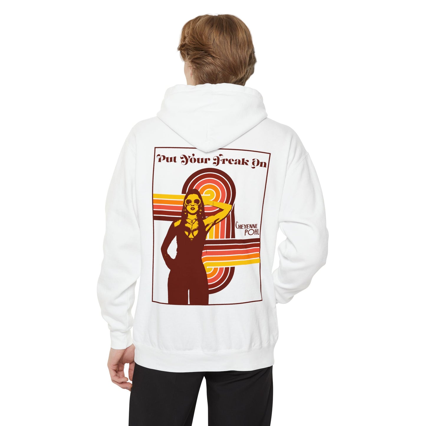 PYFO Retro Swirl Statement Back Hoodie
