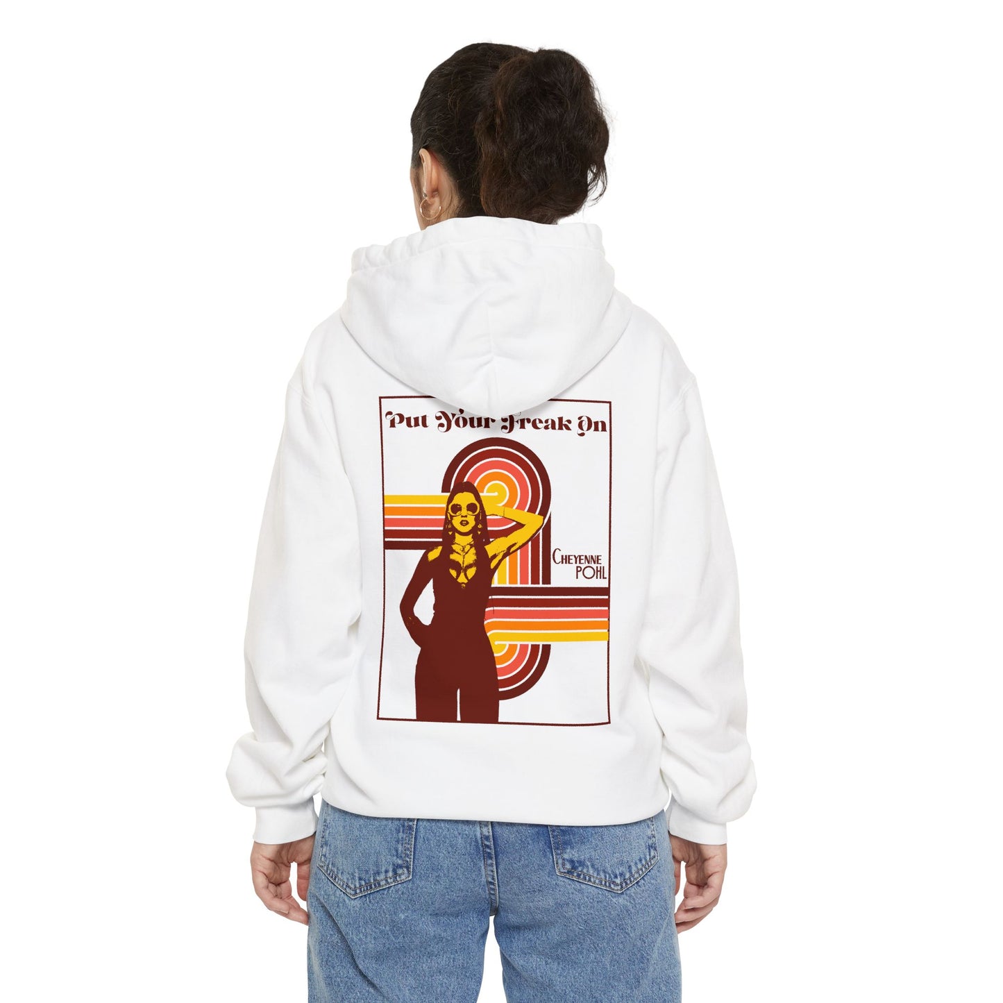 PYFO Retro Swirl Statement Back Hoodie