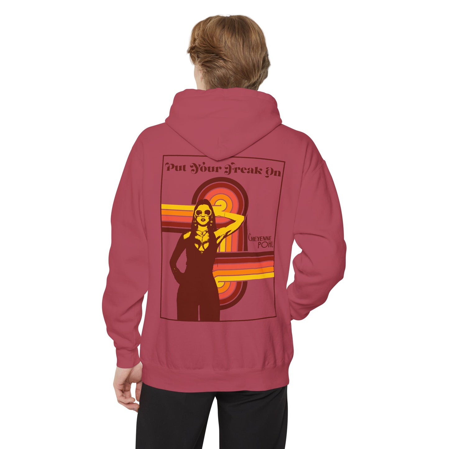 PYFO Retro Swirl Statement Back Hoodie